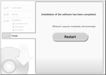 Aby kontynuować instalację, kliknij przycisk [Easy Installation/Łatwa instalacja] i postępuj zgodnie z instrukcjami wyświetlanymi na ekranie.