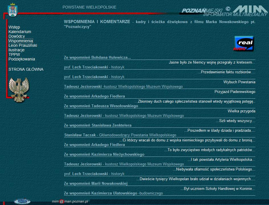 Pierwsze multimedia w