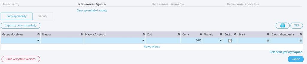 Wydrukuj dowód dostawy Jeśli zaznaczysz to pole jako aktywne, to dla potwierdzenia otrzymania towaru przez odbiorcę będzie można wydrukować potwierdzenie dostawy z poziomu zatwierdzonej faktury