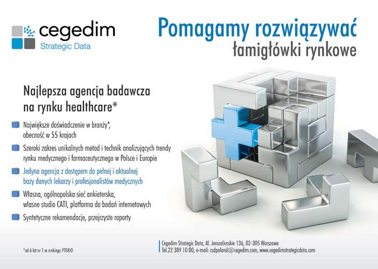 Market Research Sales Consultant Rok założenia 1992 Kapitał zagraniczny Najważniejsi klienci agencji w 2011 roku firmy farmaceutyczne instytuty badawcze Zespół pracownicy merytoryczni 32 pracownicy