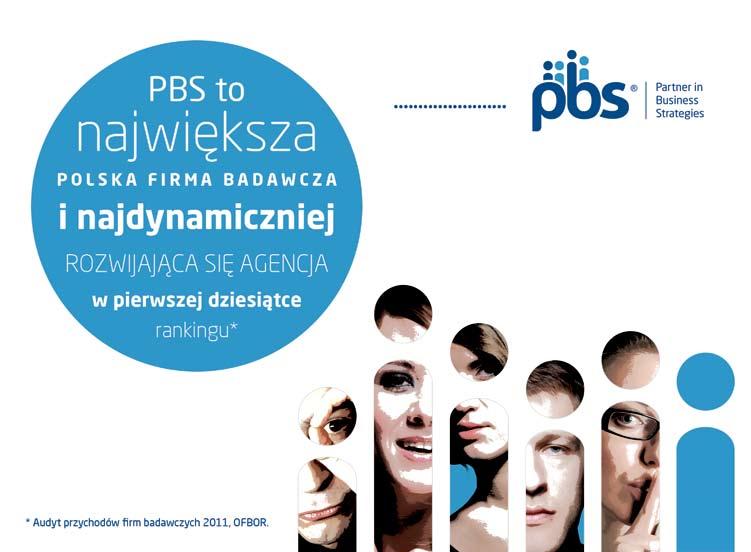 146147 Firmy badawcze PBS Sp. z o.o. Centrala: 81-812 Sopot, ul. Junaków 2, tel. 58 550 60 70 fax 58 550 66 70, kontakt@pbs.pl, www.pbs.pl Oddział: 01-523 Warszawa, ul. Śmiała 31 A tel.