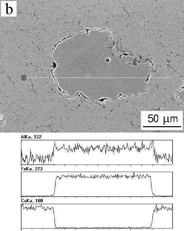 czystości miedzi. Dlatego głównymi celami badań przy wykorzystaniu mikroskopu skaningowego i mikroanalizatora rentgenowskiego Rys. 5.