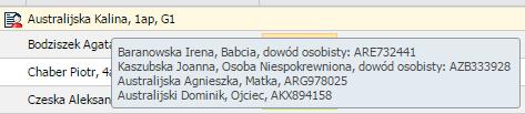 . Informacje te W kolumnie Obecność ucznia widoczne są przedziały czasowe, w których uczeń przebywał w świetlicy.