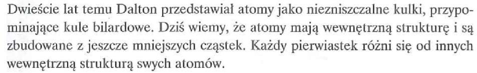 współcześnie za cechę charakterystyczną pierwiastka uważa się budowę