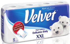 czysta biel Velvet papier A 4 XXL delikatnie