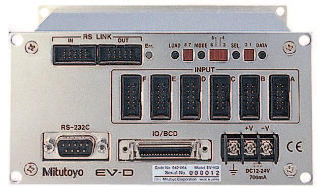 Złącze śrubowe (M3) uziemienia i zasilania od +12 do 24V, 7mA (maks.) Poprzez pojedynczy port RS-232 można podłączyć do 1 liczników EV (połączenie łańcuchowe).