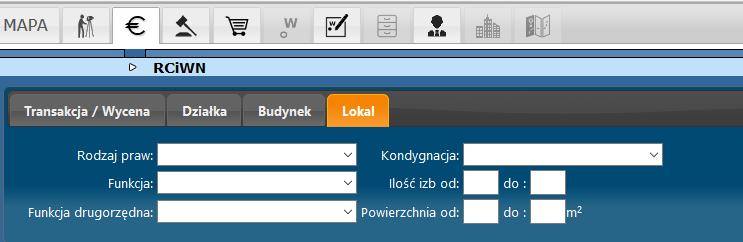 Zakładka Działka: UWAGA: Nie wybieramy Rodzaju zabudowy oraz Zabytku Zakładka Budynek: UWAGA: Nie wybieramy Rodzaju praw