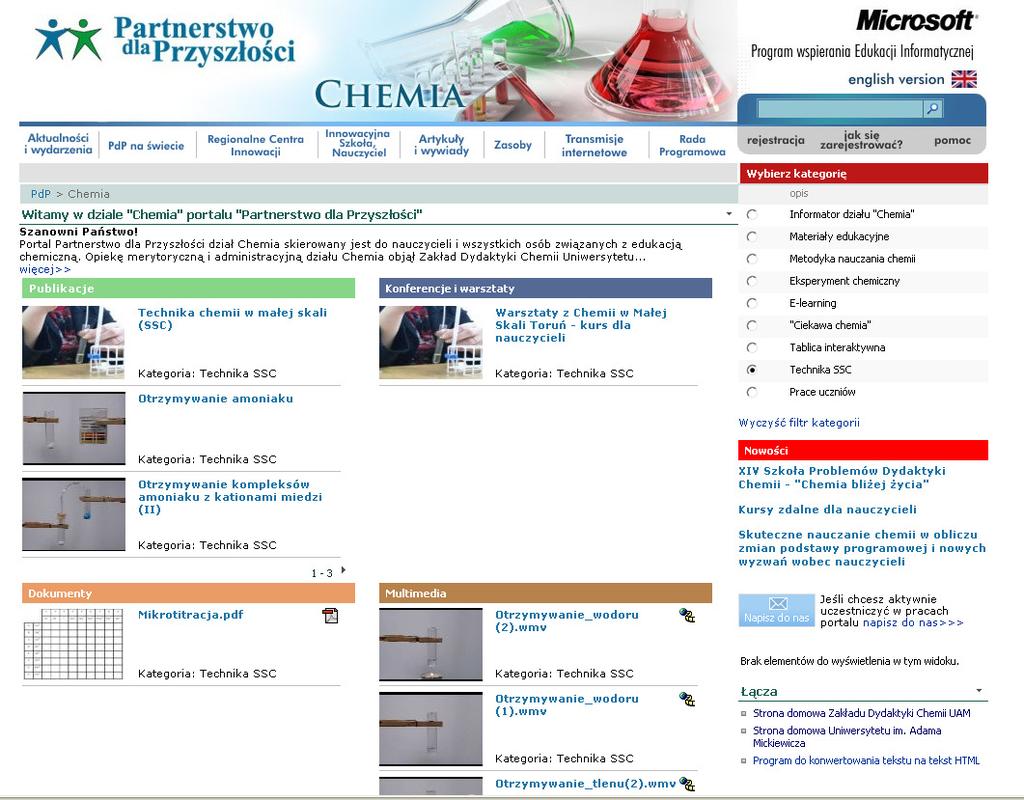 7. Tablica interaktywna artykuły i publikacje opisujące, czym są tablice interaktywne, ich wykorzystanie na lekcjach chemii, stworzenie katalogu jednostek lekcyjnych z chemii na poziomie szkoły