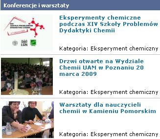 popularnonaukowej, scenariusze lekcji chemii, materiały