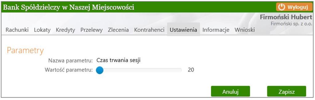 Po tej akcji zostaniesz przekierowany na stronę informującą o zakończeniu pracy z systemem oraz umożliwiającą ponowne zalogowanie.