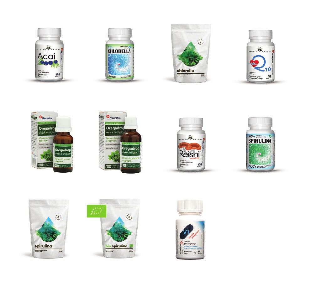 suplementy diety Acai - 100 kaps. Jagody acai + witamina C. Suplement diety. Chlorella - 400 tabl. Sprasowana alga słodkowodna. Sumplement diety. Chlorella - 200g Sproszkowana alga słodkowodna.