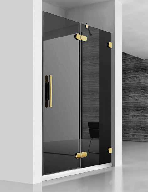 8 LUXURY LUXURY Drzwi prysznicowe / Shower door / Душевая дверь: 1200 x 2000mm Ścianka boczna / Side panel / Cтенка: 900 x 2000mm Rodzaje szkła / Glass types / Типы стекла: grafitowe / grey /