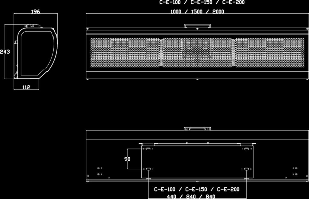 rise [ o C] Рост температуры [ o C] Zasilanie [V/Hz] Power supply [V/Hz] Питание [В/Гц] Max.