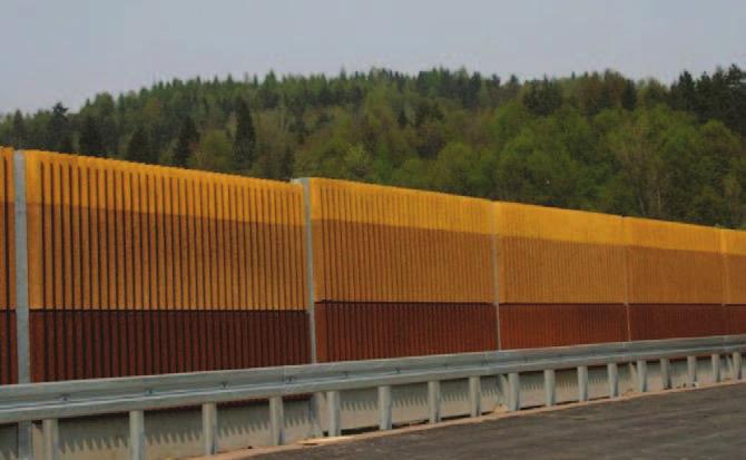 źródła hałasu oraz odbijająco-rozpraszającego i dźwiękochłonnego po stronie źródła hałasu.