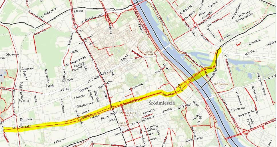 Korytarz rowerowy wschód-zachód 7 km