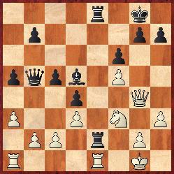 10.Obrona sycylijska [B21] Takemoto (Japonia) 1905 WGM Miles (Anglia) 2265 1.e4 c5 2.f4 e6 3.Sf3 d5 4.ed5 ed5 5.Gb5 Sd7 6.0 0 Ge7 7.Sc3 Sgf6 8.Se5 0 0 9.Gd7 Gd7 10.d3 Gf5 11.Se2 d4 12.Sg3 Ge6 13.
