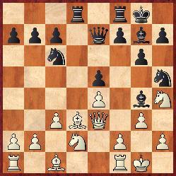 Sa3 h5 32.Sc4 Gf8 33.Sa5 Ke7 Teraz wygrywało efektowne 34.Sc6!! 34.Wb8 Sc7 35.Wb7 Sa6 36.Sc6 Ke8 37.Wd7 Kd7 38.h3 Kc8 39.Kf2 Kb7 40.Gd8 i czarne poddały się. 18.
