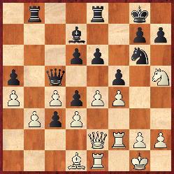 34.Atak królewsko indyjski [A04] Fati N. (Irak) 1900 WIM Lebel-Arias (Francja) 2020 1.Sf3 b5 2.e4 Gb7 3.d3 e6 4.Ge2 c5 5.0 0 Sc6 6.Sbd2 Ge7 7.c4 b4 8.a3 a5 9.b3 Gf6 10.Wa2 d6 11.a4 Sge7 12.We1 Sg6 13.