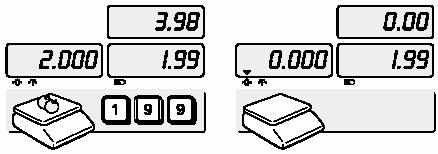 7. Ważenie towarów Umieścić towar na szalce, wprowadzić cenę za jeden kilogram.