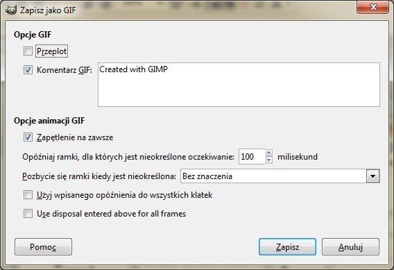 przypadku aplikacji GIMP