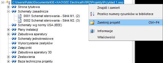 1.5 Foldery i pliki SEE Electrical używa następujących podstawowych folderów i plików: < SEE Electrical V8R2> Pliki programu SEE Electrical są zapisane w tym folderze.