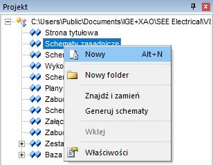 2. Rysowanie schematów 2.1 Zakładanie Schematu 1 Ćwiczenie 2-1: Utwórz pierwszy schemat projektu.