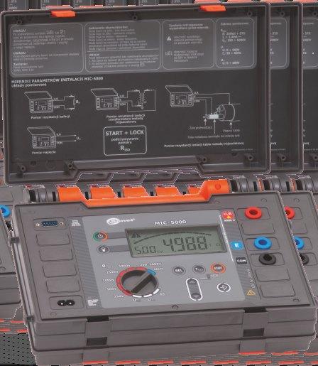 ZESTAWY POMIARY REZYSTANCJI IZOLACJI WME-4 (MPI-502, MIC-2500, CMP-400) Indeks: WMPLWME4 WME-5 (MPI-502, MIC-10, CMP-400) Indeks: WMPLWME5 Zestawy pomiarowe: WME-6 (MPI-502, MIC-2510, CMP-400)