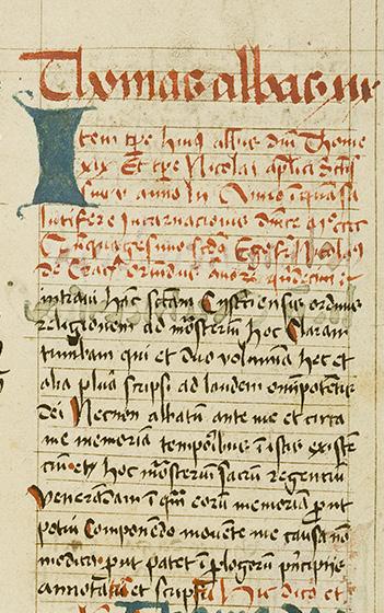 Item huius eciam temporibus [za opata Piotra Hirszberga] antiphonaria magna, libri cantuales tam nocturnales quam diurnales sunt comparata, conscriptaque in magnis supratibus per fratrem Georgium de
