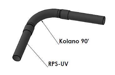15 Połączenie kolanem 180 o o za pomocą