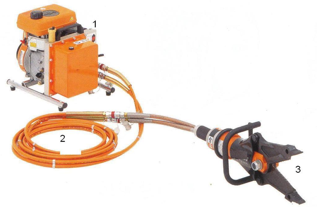 Narzędzia hydrauliczne ratownicze dwustronnego działania Podstawowy zestaw narzędzi