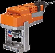 Napędy nastawcze Ogrzewanie, klimatyzacja Do zaworów regulacyjnych AC/DC 24 V, sterowani ciągłe, siła nastawy 500 N, skok 15 mm, zakres pracy DC 0 (2) 10 V, zwrotna sygnalizacja położenia DC (0) 2 10