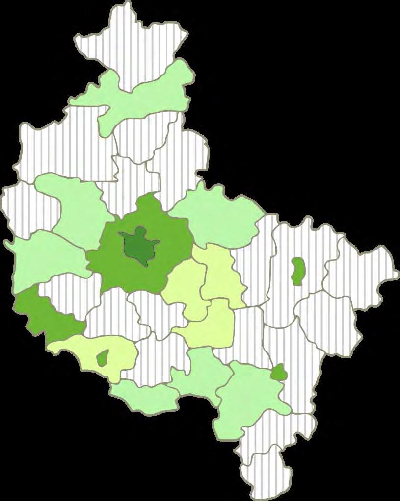 POWIATY W SSM W 215 Sklasyfikowano 34 z 35 wielkopolskich powiatów (36 sklasyfikowane w kraju) 9 powiatów z WLP znalazło się w pierwszych 1 powiatach kraju: Poznań, poznański, Konin, Kalisz, Leszno,