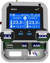 do sterowania urządzeniem grzewczym, który załączany jest według potrzeby dogrzania pomieszczenia) do każdej strefy istnieje możliwość podłączenia do 6 szt.