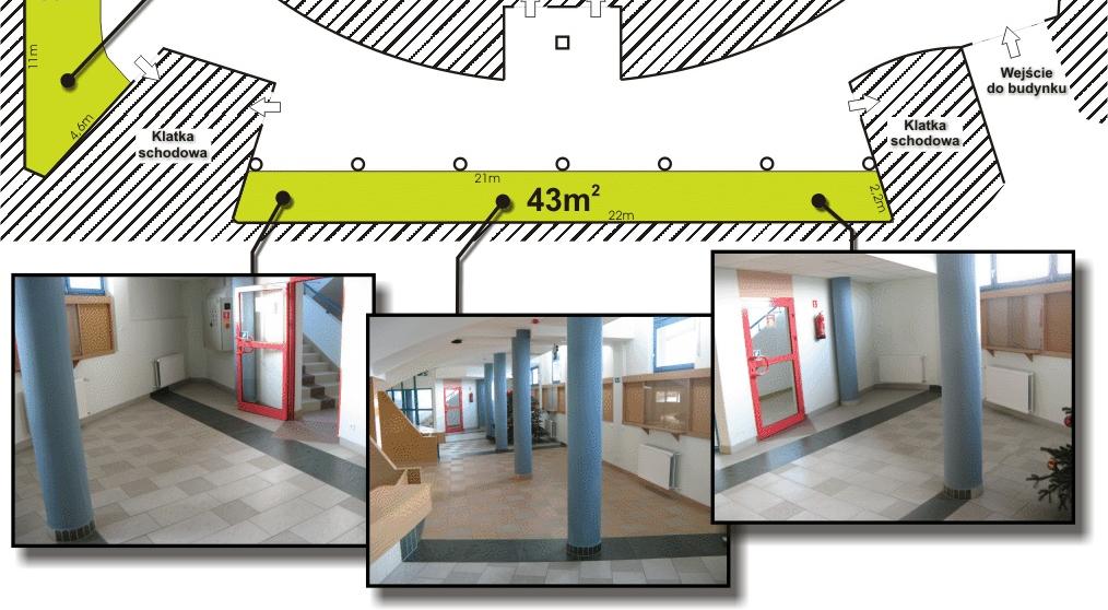 Minimalna powierzchnia do udostępnienia to 6m² z możliwością rozszerzenia o powierzchnię