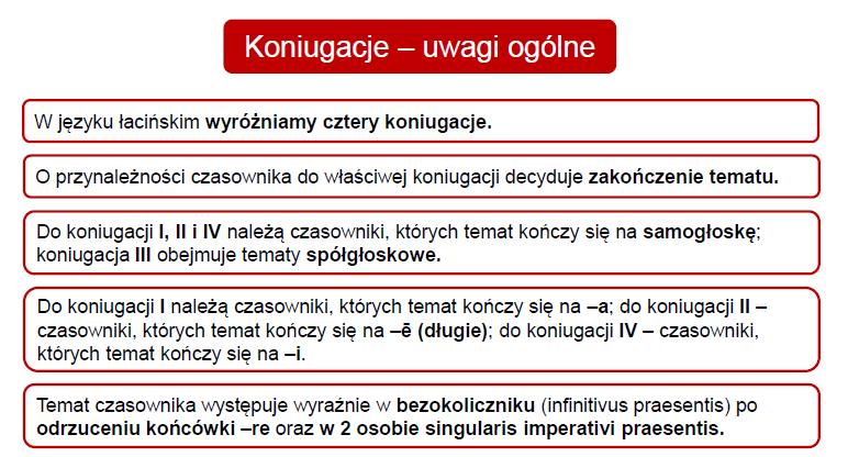 Lectio 2 Formy podstawowe czasownika. Indicativus praesentis activi.