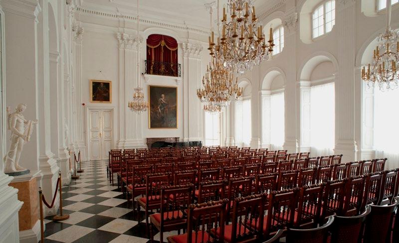 Sala Biała Pałacu w Wilanowie, w której
