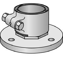 1.2.6. Z àczki zaciskowe skr cane 90-110 mm Z bràzu cynowo-cynkowego, po àczenia rurowe z tulejami zaciskowymi i Êrubami.