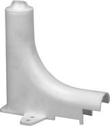 353210 2,50 SYSTEM UPONOR PEX-a Plastikowy uk prowadzàcy 90, tworzywo (PA-GF), R - promieƒ gi cia w mm.