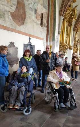 Dudek, brali udział w tradycyjnym corocznym konkursie palm