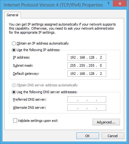 Konfiguracja połączenia sieciowego ze statycznym adresem IP 1. Powtórz czynności 1-5 opisane w rozdziale Konfiguracja połączenia sieciowego z dynamicznym adresem IP/PPPoE.