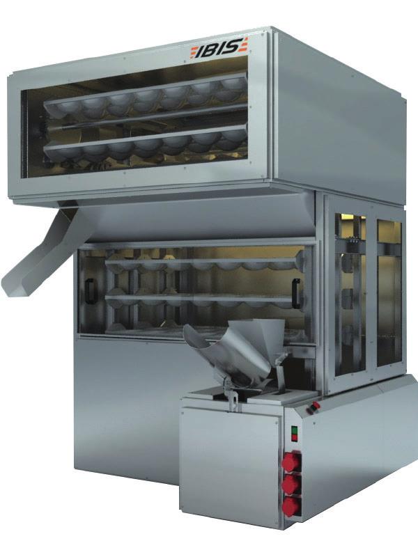 Międzygarownie PM 304 to maszyny, w których podawanie ciasta kontrolowane jest przez fotokomórkę.