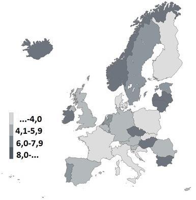 Ramk a 1. Zmiana cen mi eszkań w wybran ych krajach europejskich (wg Eurostat) Ramka 1.