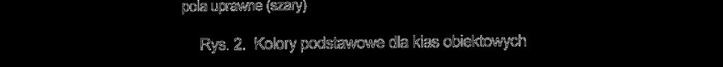 Przykład wyboru kolorów bazowych dla mapy komputerowej sieci drogowej przedstawiony został na rysunku 2.