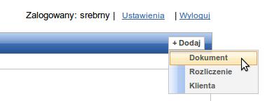 Dodawanie dokumentów - pojedyncze Księgowość ma możliwość samodzielnego dodania dokumentu do bazy wybranej Firmy.