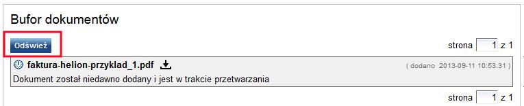 Bufor Do Bufora trafiają dokumenty, które zostały przekazane do SaldeoSMART z aplikacji SaldeoPULPIT.