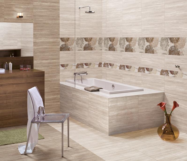 Sirocco płytki ceramiczne glazed ceramic tiles 60x30 cm Terakota 30x30 cm Sirocco Creme Sirocco Creme Sirocco Brown dekoracje decorations Sirocco Brown Mozaika