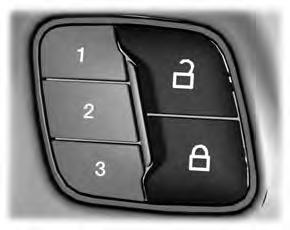 Drzwi i zamki RYGLOWANIE I ODRYGLOWYWANIE Sterowania elektrycznymi zamkami w drzwiach można użyć do zdalnego sterowania zaryglowaniem lub odryglowaniem pojazdu.