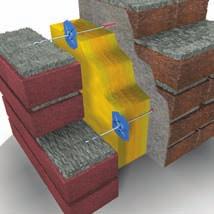 Zamocowania termoizolacji fasadowych Kotwy wbijane typ KwB 35 50 L L odstęp między murami średnica kotwy Ø4.
