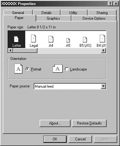 . Kliknij prawym przyciskiem myszy ikonę drukarki i wybierz pozycję Properties (Właściwości).