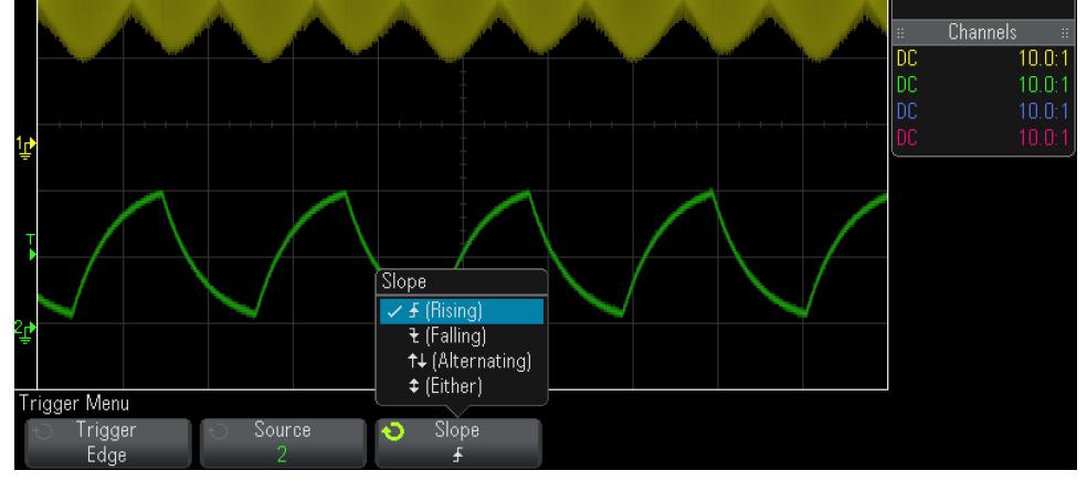 sygnałów poniżej 20 MHz włączenie ograniczania pasma pozwala pozbyć się niechcianych wysokoczęstotliwościowych szumów z przebiegu.